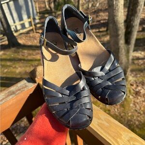 Vintage Clarks Leather Mary Jane Style Sandal